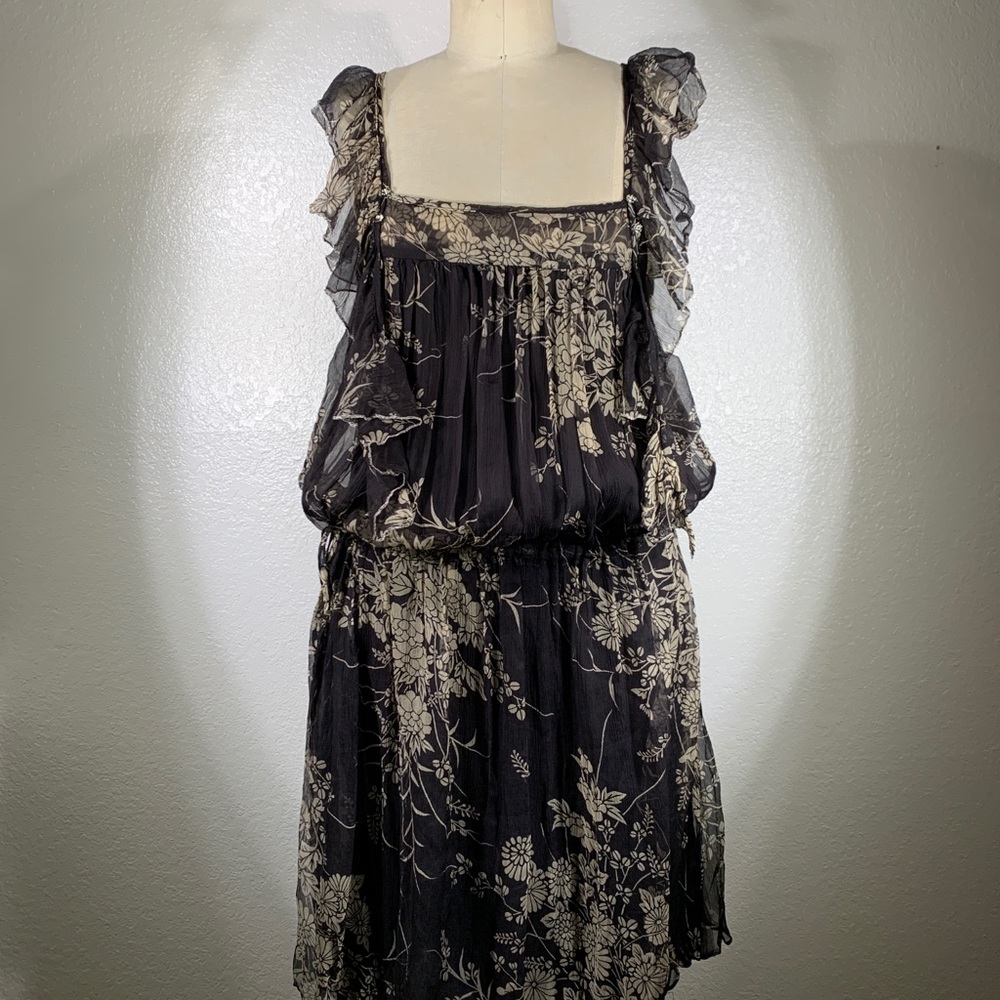 Johnny Was Yellowfield 8 French Retro Dress S NWT - Picture 2 of 8